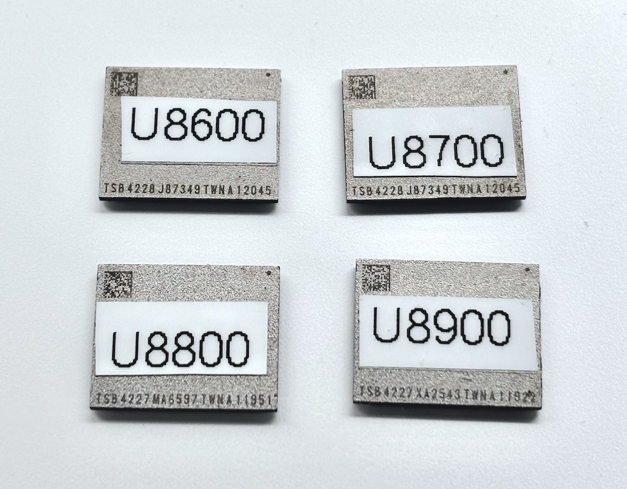 Komplet 4 kości NAND 512GB do naprawy dysku MacBook Pro A2159 - wymiana pamięci SSD wlutowanej w płytę główną